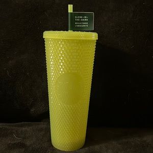 Starbucks Venti glow in the dark tumbler.